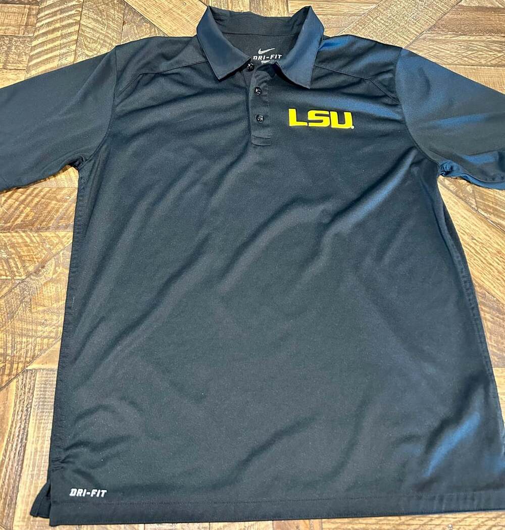 Nike LSU Tigers Dri-FIT Polo Shirt Black
